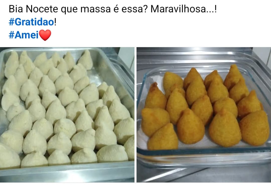 Resultado de aluna com salgados fritos